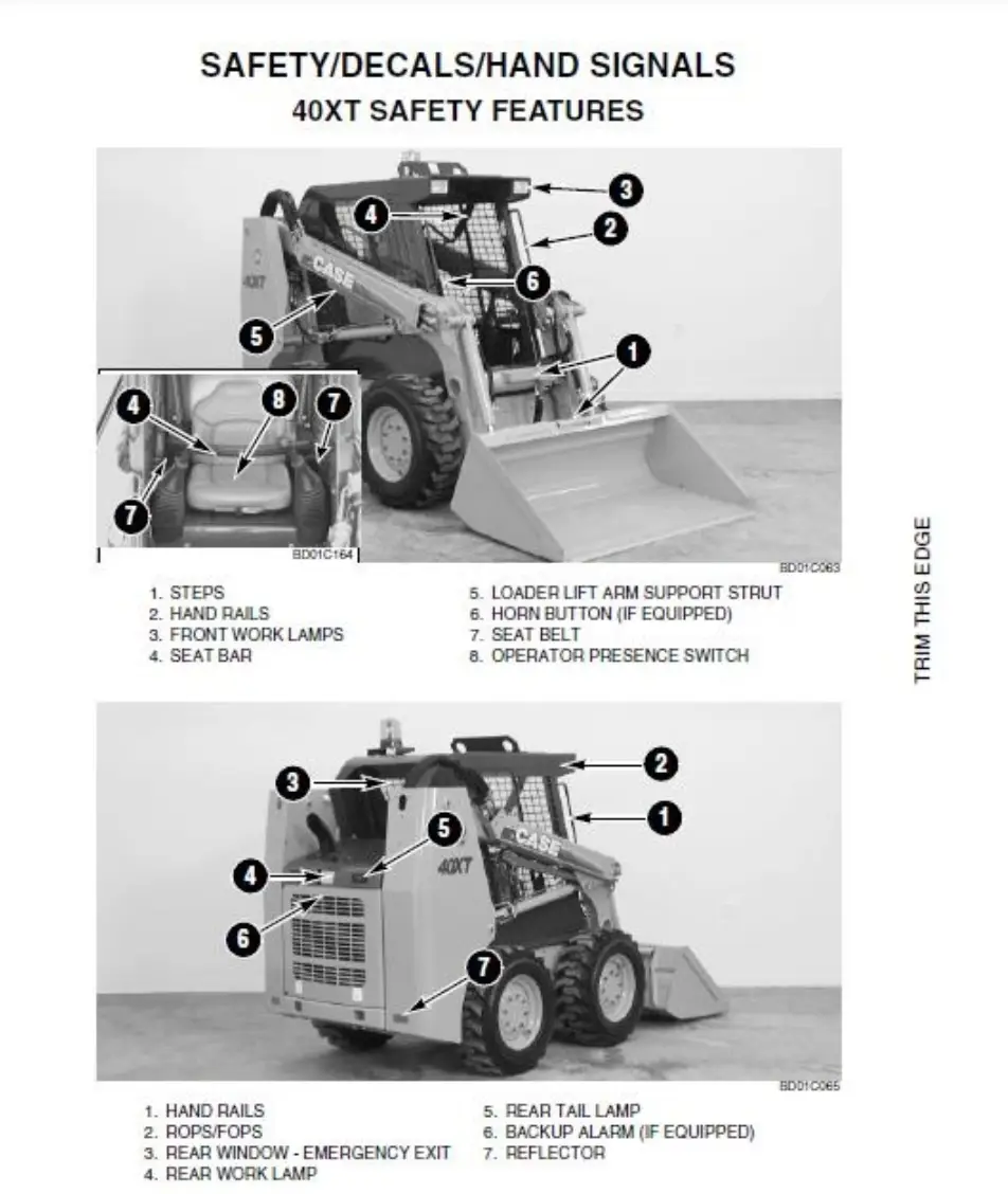 Case 40XT 60XT 70XT Skid Steer Loader PDF Workshop Wiring and Parts Manual - Image 3