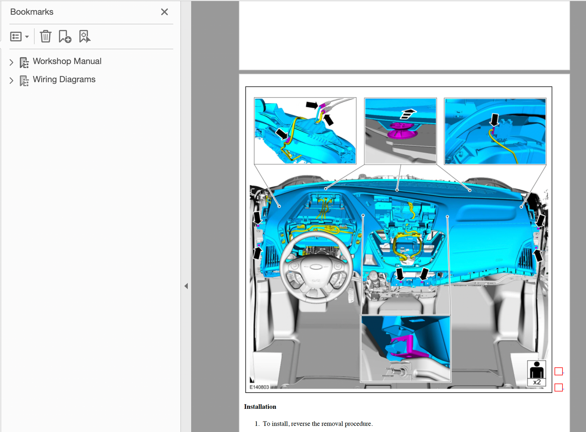 Ford Tourneo Custom 1L Hybrid PHEV PDF Workshop and Wiring Manual 2019-2023 - Image 4