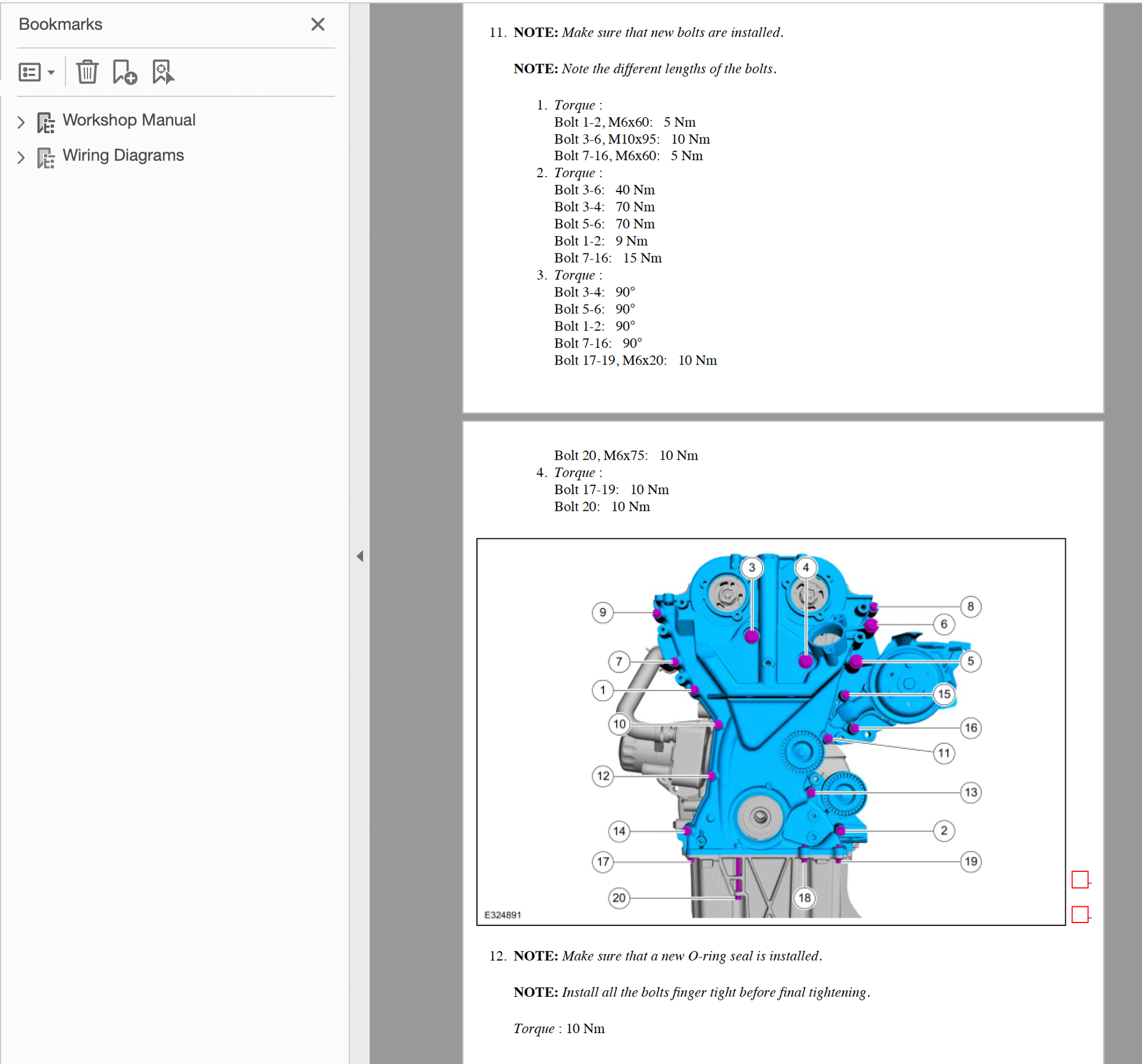 Ford Tourneo Custom 1L Hybrid PHEV PDF Workshop and Wiring Manual 2019-2023 - Image 3
