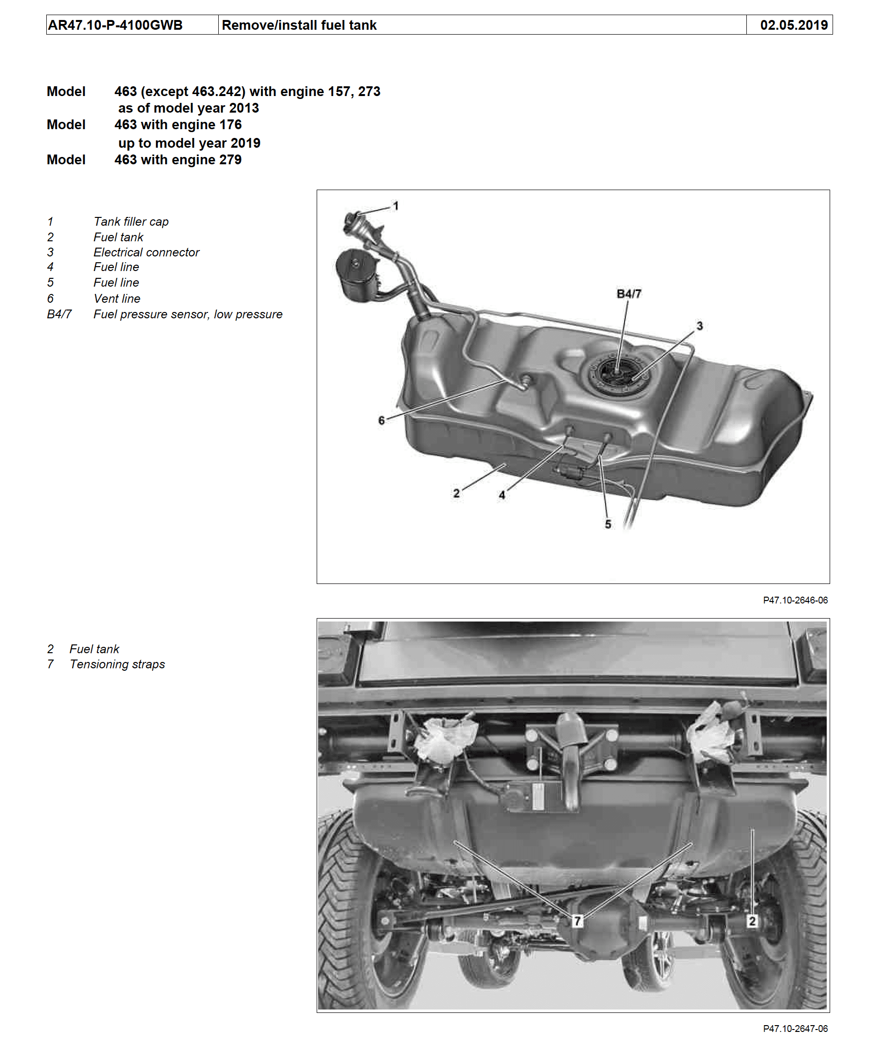 Mercedes G-Class G-Wagon W463 W463A PDF Workshop Manual 2007-2022 - Image 7